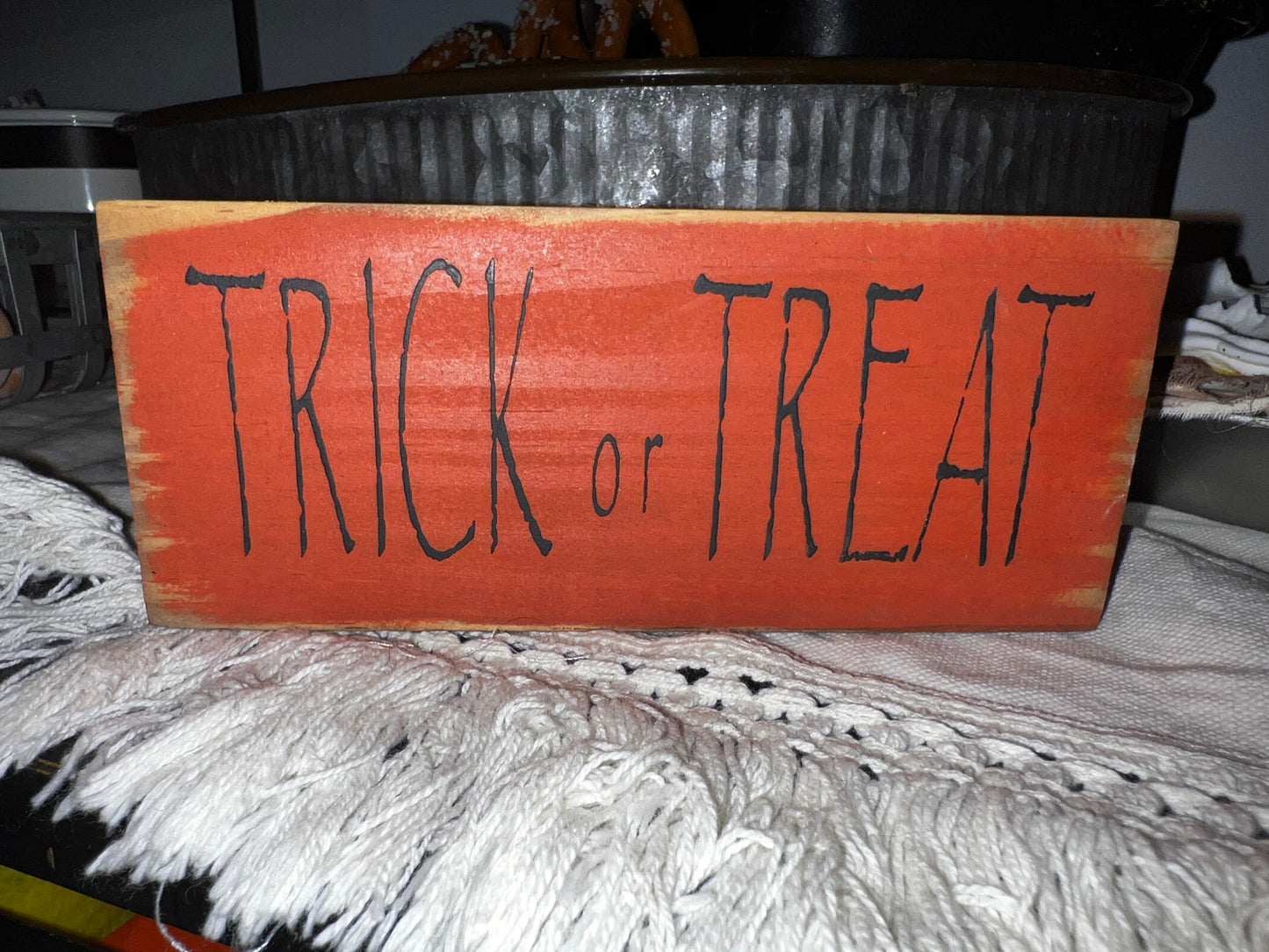 Mini Trick of Treat Block Sign