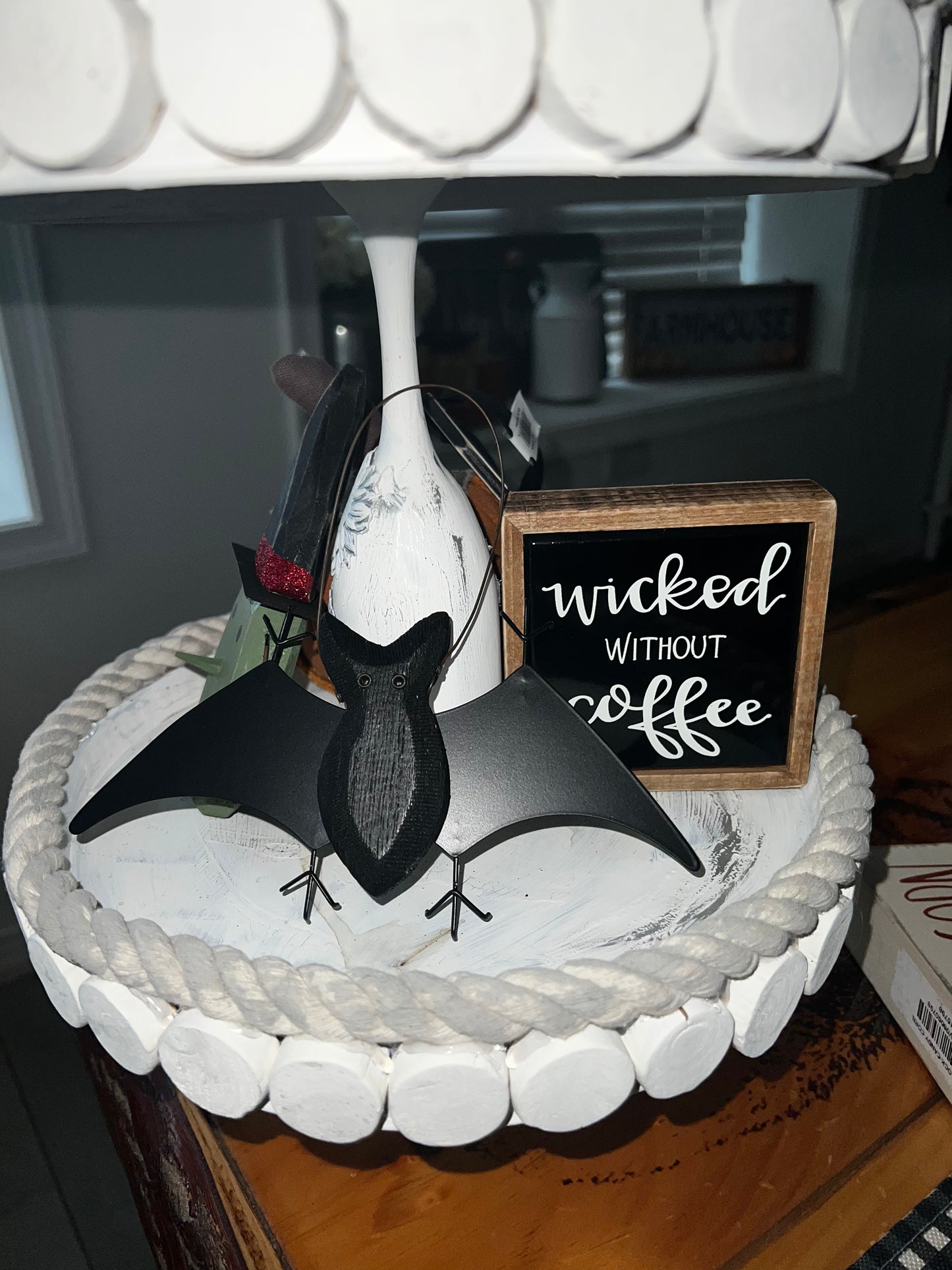 Rustic Bat Hanging Decor