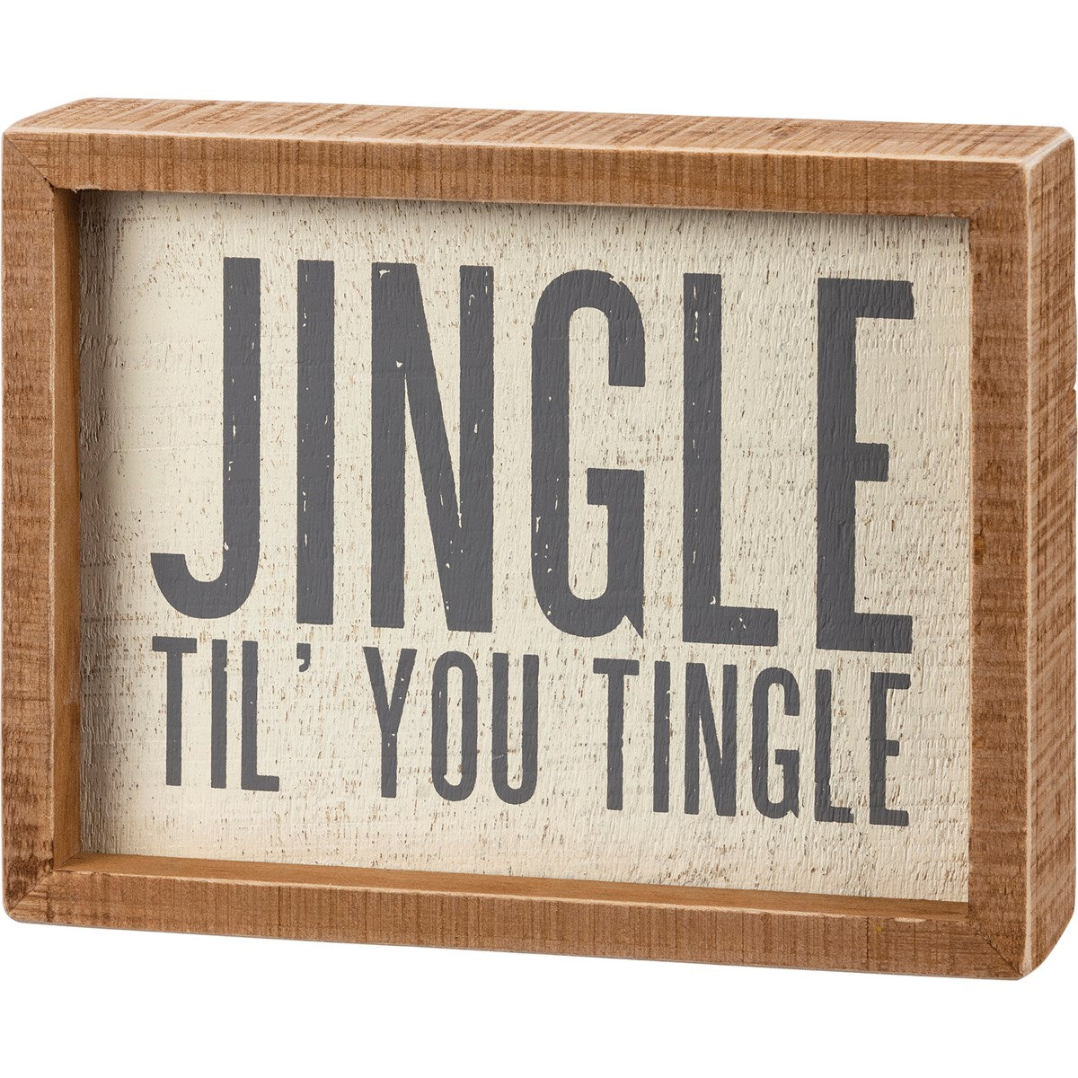 Jingle Wooden Box Sign