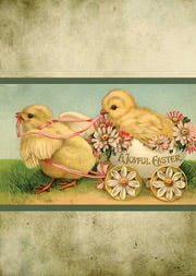 Joyful Easter Timer Taper 6" - Burnt Ivory