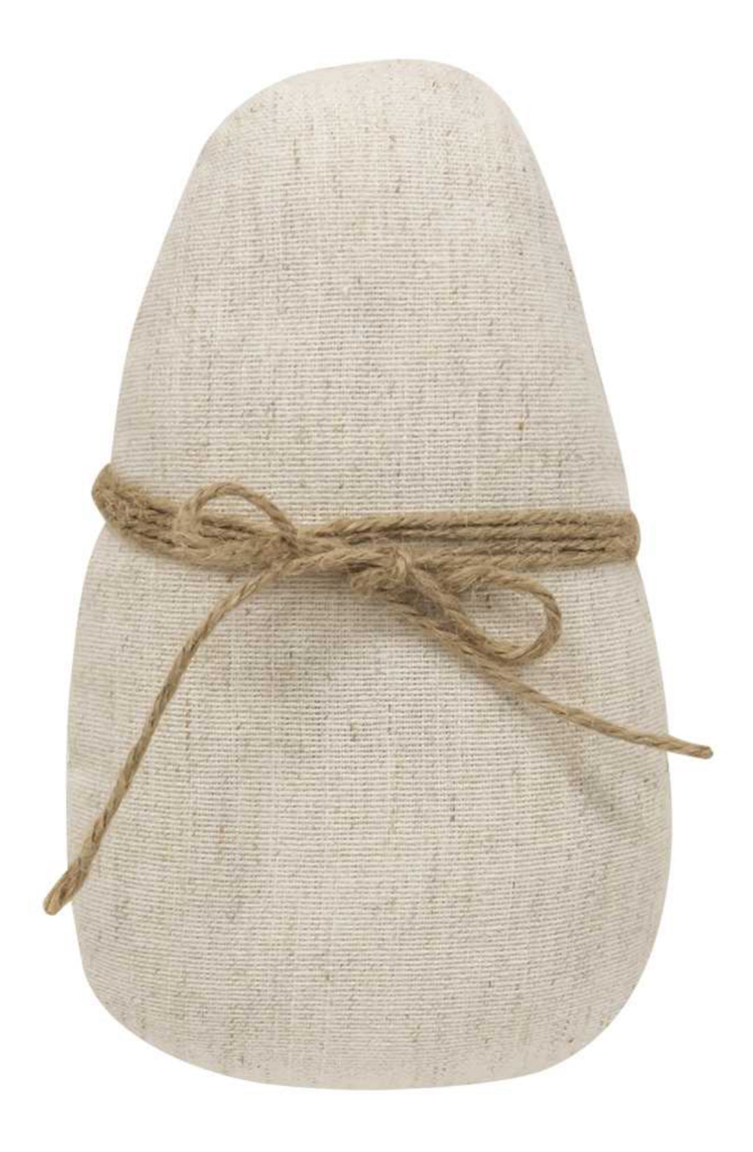 Large Ivory Egg With Jute Bow