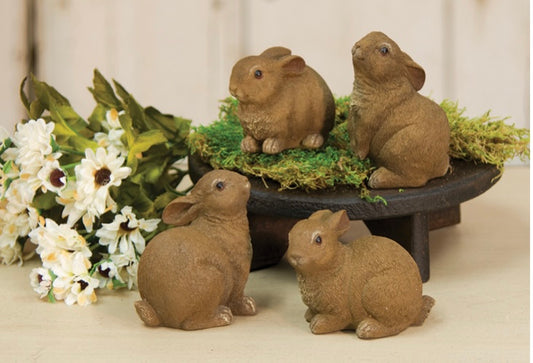 Set of Resin bunny Figure