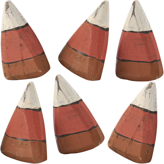 Wooden Candy Corn Sitter Set