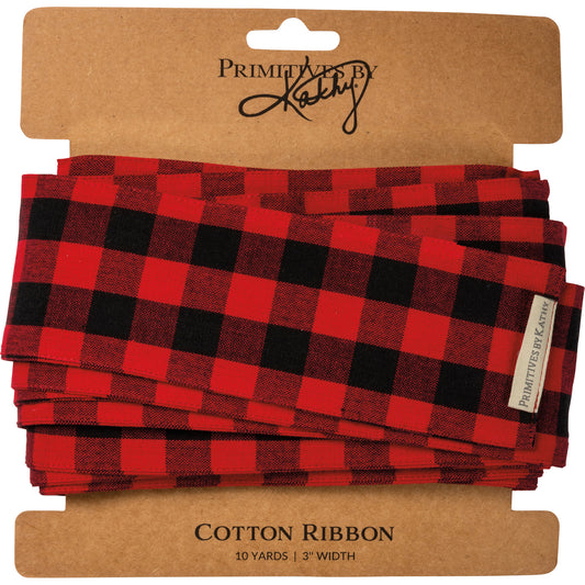 Wide Country Buffalo Plaid Ribbon