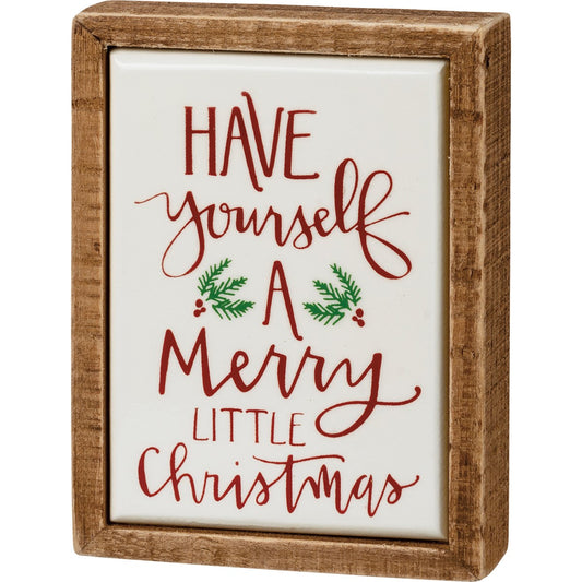 Little Christmas Mini Box Sign
