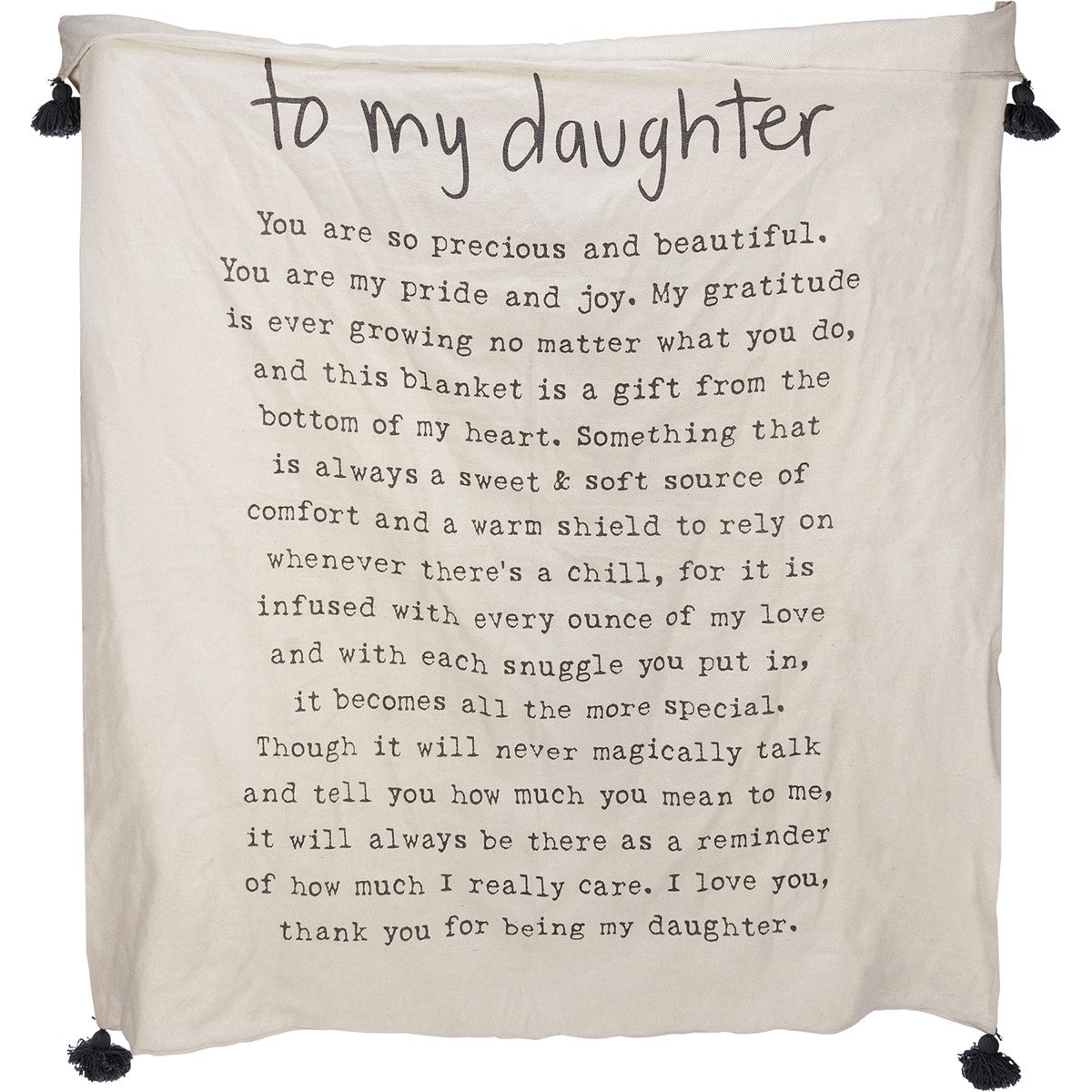 To My Daughter Throw