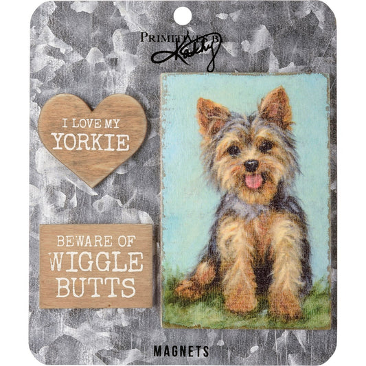 Yorkie Magnet Set