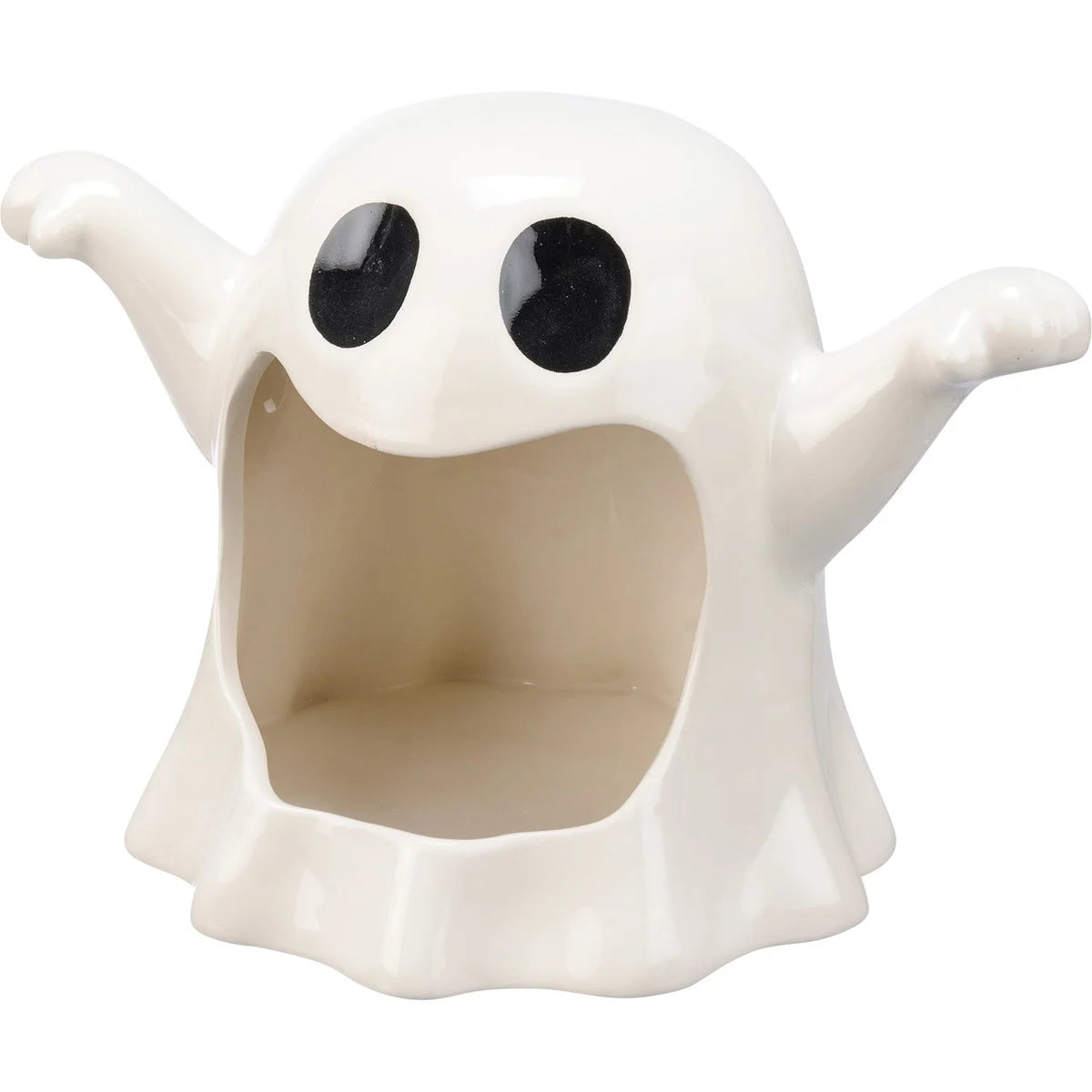Ceramic Ghost Candle/Candy Holder