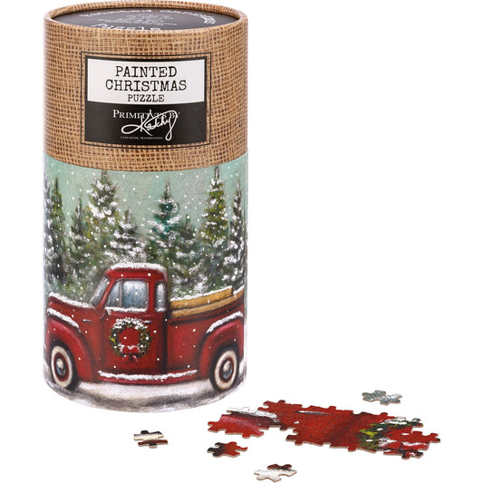 Christmas Red Truck Puzzle