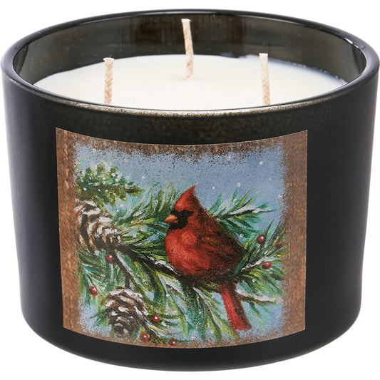 Christmas Cardinal Candle