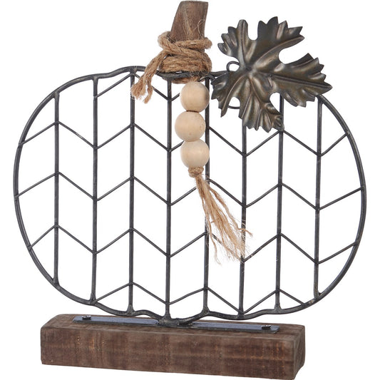 Slat Sitter Chevron Pumpkin