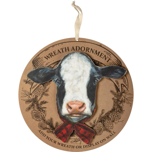 Cow Wreath Adornment