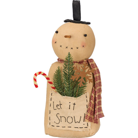 Primitive Let It Snow Snowman