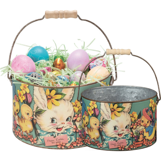 Retro Easter Buckets