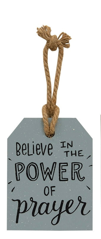 Wooden Inspirational Hang Tag Sign