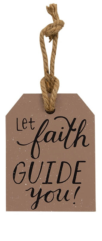 Wooden Inspirational Hang Tag Sign