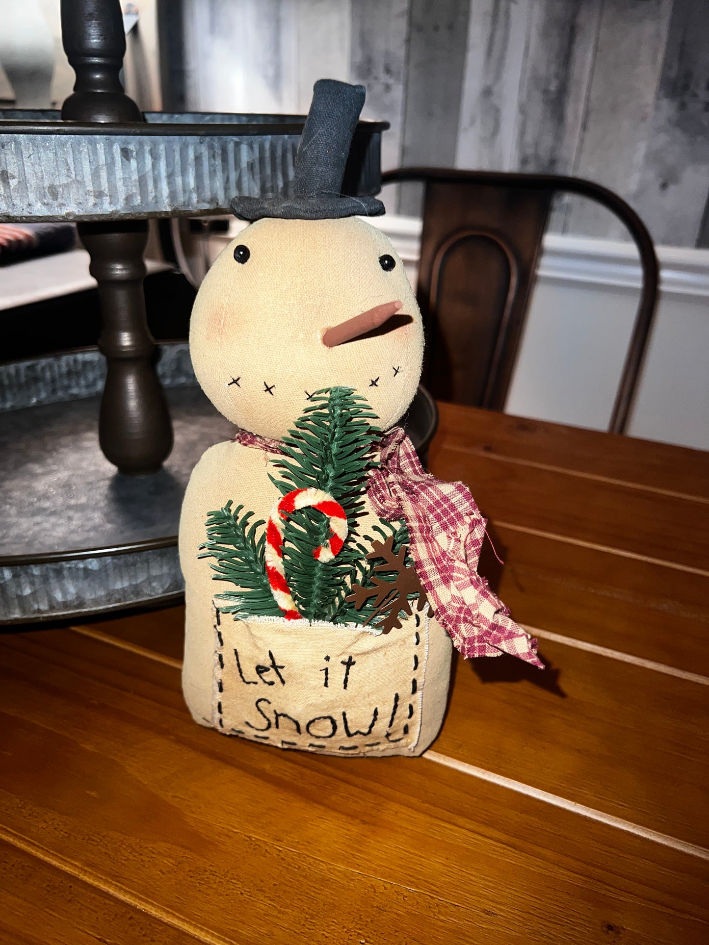 Primitive Let It Snow Snowman