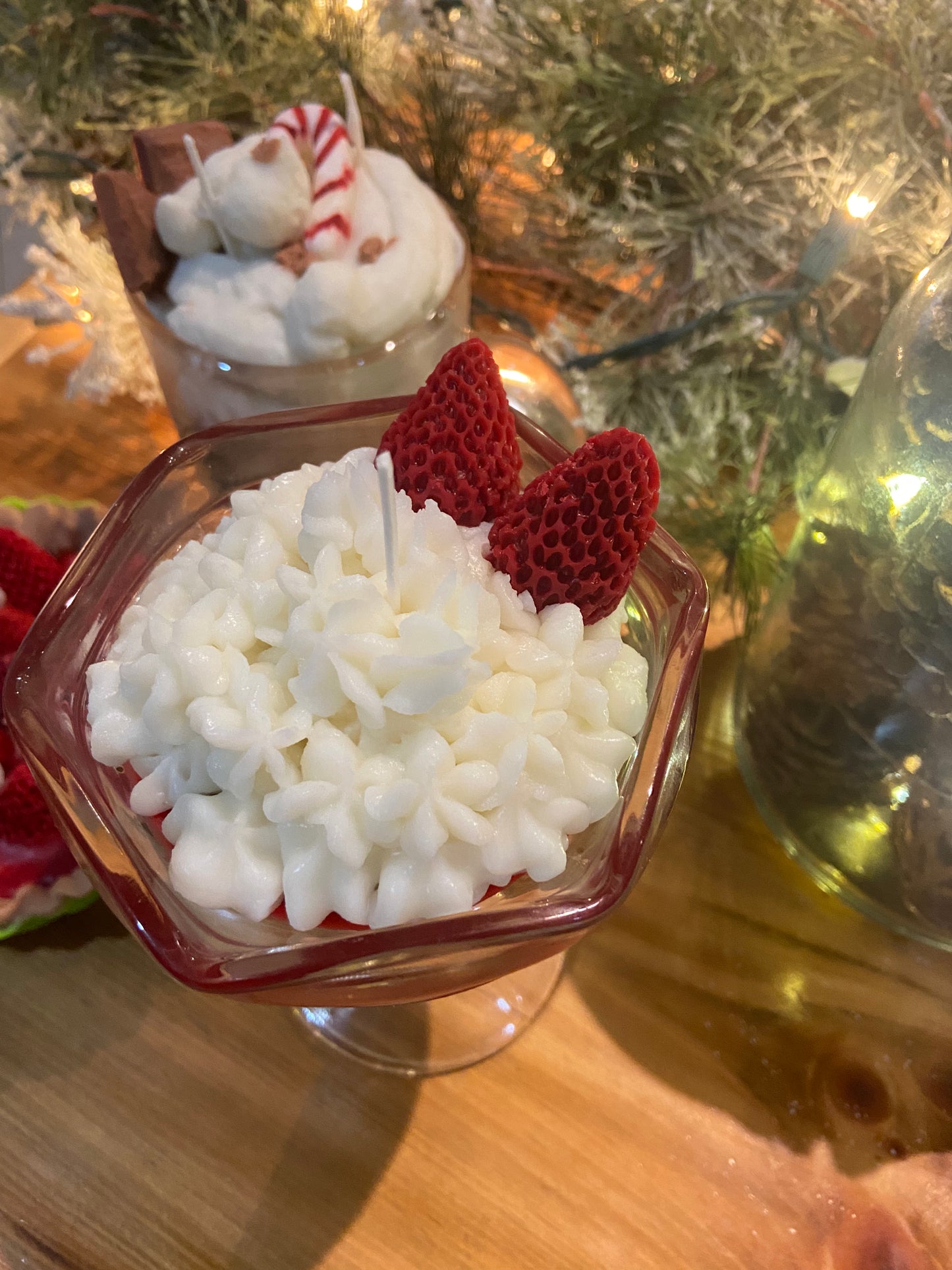 Strawberry Shortcake Parfait Candle